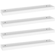 Shumee Nástěnné Loggia 4 ks bílé 80×15×4 cm MDF, 330228 - Police