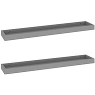 Shumee Nástěnné Loggia 2 ks šedé 80×15×4 cm MDF, 330231 - Shelf