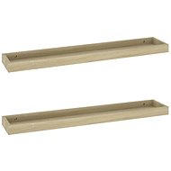 Shumee Nástěnné Loggia 2 ks dub 80×15×4 cm MDF, 330233 - Shelf