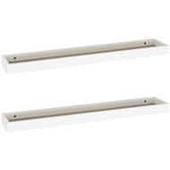 Shumee Nástěnné Loggia 2 ks dub a bílé 80×15×4 cm MDF, 330235 - Shelf