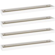 Shumee Nástěnné Loggia 4 ks dub a bílé 80×15×4 cm MDF, 330236 - Shelf