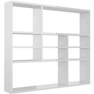 Shumee wall mounted white high gloss 90×16×78 cm chipboard, 802945 - Shelf