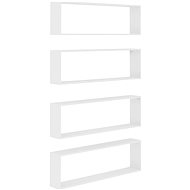 Shumee Wall cube 4 pcs white 100×15×30 cm chipboard, 807080 - Shelf