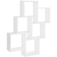 Shumee nástěnná bílá 78×15×93 cm dřevotříska , 807169 - Shelf