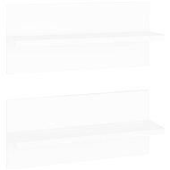 Shumee Nástěnné 2 ks bílé 40×11,5×18 cm dřevotříska, 807297 - Shelf