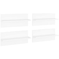 Shumee Nástěnné 4 ks bílé 40×11,5×18 cm dřevotříska, 807298 - Shelf