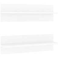 Shumee Nástěnné 2 ks bílé 60×11,5×18 cm dřevotříska, 807315 - Shelf