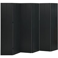 Shumee 6dílný 2 ks černé 240×180 cm ocel, 3095199 - Paraván