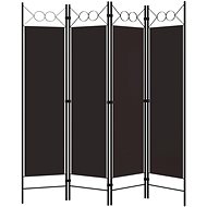 Shumee 4-piece foldable brown 160×180 cm, 320703 - Room Divider