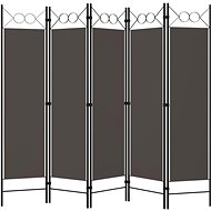 Shumee 5-piece folding anthracite 200×180 cm, 320709 - Room Divider