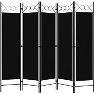 Shumee 5dílný skládací černý 200×180 cm, 320710 - Room Divider