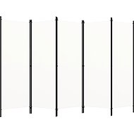Shumee 5-piece cream white 250×180 cm, 320723 - Room Divider