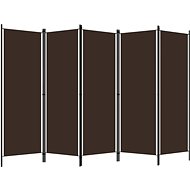 Shumee 5-piece brown 250×180 cm, 320724 - Room Divider