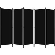 Shumee 5dílný černý 250×180 cm, 320726 - Room Divider
