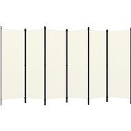 Shumee 6dílný krémově bílý 300×180 cm , 320727 - Paraván