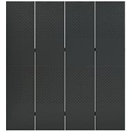 Shumee 4dílný antracitový 160×180 cm ocel, 335900 - Paraván