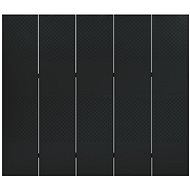 Shumee 5dílný černý 200×180 cm ocel, 335901 - Paraván