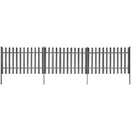Laťkový plot se sloupky 3 ks WPC 600 × 60 cm - Plot