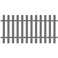 Laťkový plot WPC 200 × 100 cm šedý - Plot