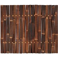 Zahradní plotový dílec bambus 120 × 100 cm tmavě hnědý - Plot
