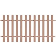 Laťkový plot WPC 200 × 100 cm hnědý - Plot