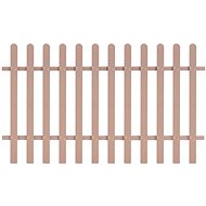 Laťkový plot WPC 200 × 120 cm hnědý - Plot