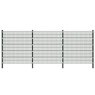 Plotový dílec se sloupky 6 × 2 m zelený - Plotové dílce