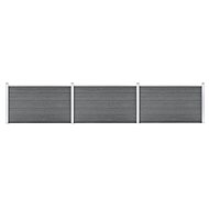 Zahradní plot WPC 526 × 106 cm šedý - Plotové dílce