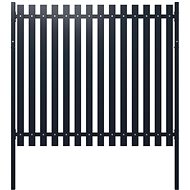 Plotový panel antracit 174,5 × 170 cm práškově lakovaná ocel - Plotové dílce