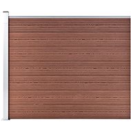 Plotový dílec WPC 175 × 146 cm hnědý - Plotové dílce