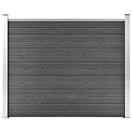 Plotový dílec WPC 180 × 146 cm černý - Plotové dílce