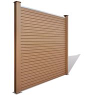 Zahradní plotové panely 2 ks WPC 361 cm hnědé - Plotový panel