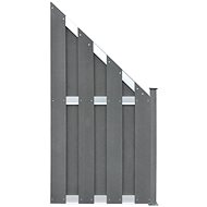 Plotový dílec WPC 90 × 180 cm šedý - Plotové dílce