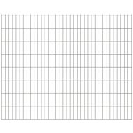 2D zahradní plotový dílec 2,008 × 1,63 m stříbrný - Plot