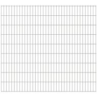 2D zahradní plotový dílec 2,008 × 1,83 m stříbrný - Plot