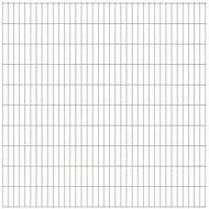 2D zahradní plotový dílec 2,008 × 2,03 m stříbrný - Plot