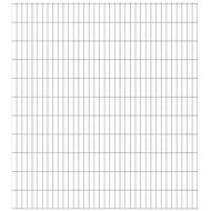 2D zahradní plotový dílec 2,008 × 2,23 m stříbrný - Plot