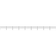 Zahradní plot s hroty ocel 15,3 × 0,6 m černý - Plot
