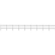 Zahradní plot s hroty ocel 15,3 × 1,2 m černý - Plot