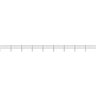 Zahradní plot s obloučky ocel 15,3 × 0,6 m černý - Plot