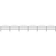 Zahradní plot s hroty ocel (0,75–1) × 10,2 m černý - Plot