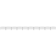 Zahradní plot s hroty ocel (0,75–1) × 17 m černý - Plot