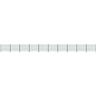 Plotový dílec se sloupky železo 17 × 1,2 m zelený - Plot