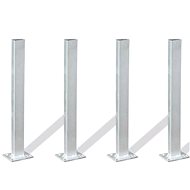 Supports/legs 4 pcs 40 cm steel - Fence Strut