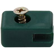 Fence wire holder with screw 100 sets green - Fence Strut