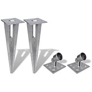 Brackets for fence struts 2 pcs steel - Fence Strut