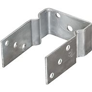 Fence anchors 2 pcs silver 10 x 6 x 15 cm galvanized steel - Fence Strut