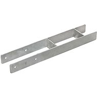 Fence anchors 6 pcs silver 10 x 6 x 60 cm galvanized steel - Fence Strut