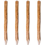Špičaté plotové sloupky 4 ks lískové dřevo 120 cm - Plot