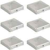 Covers for fence posts canopy 6 pcs galvanized metal 81x81 mm - Protective Cap